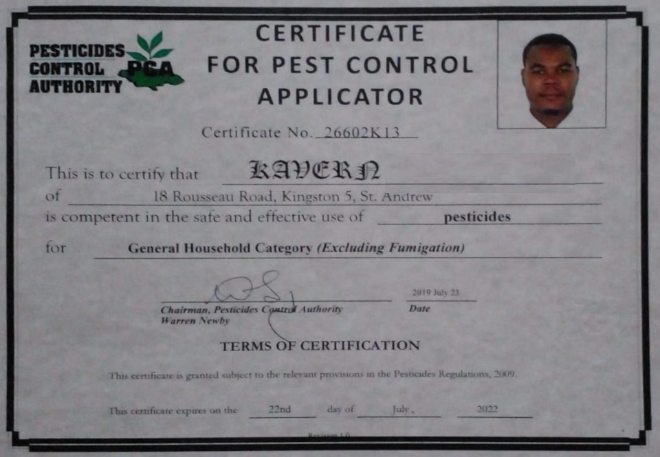 Bugoff licence